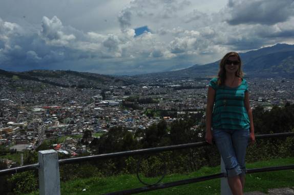 Quito vista do alto do Panecillo, no Equador